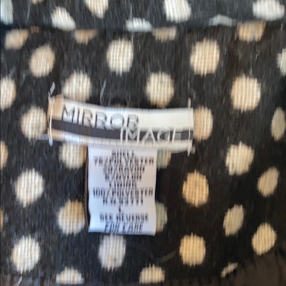 Mirror Image women’s XL black and white block print button front jacket - Picture 8 of 8